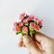 Pink Lotus Handmade Miniature Clay Flowers