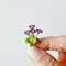 Set 6 Pieces Colorful Daisy Handmade Miniatures Clay Flowers