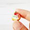 15 mm. Strawberry Kiwi Pie Realistic Miniatures Handmade