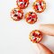 Strawberry Pie Realistic Miniatures Handmade Set 5Pcs