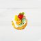 15 mm. Mango Kiwi Strawberry Pie Realistic Handmade Miniatures