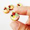 15 mm. Mixed Fruit Pie Realistic Handmade Miniatures
