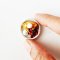 Miniatures Waffle Mixed Burry with Ice cream on Plate