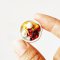 Miniatures Waffle Mixed Burry with Ice cream on Plate