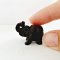 Set 4 Pcs. Miniatures Black Thai Elephant