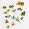 Set 40 Pcs. Miniatures Handmade Succulent Plants Flowers 1:12 Scale