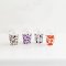 Set 4 Pcs. Coffee Cups with Ice cube Miniatures Halloween Decoration