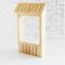 Miniature Unfinished Wooden Market Stall