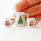Miniatures Ceramic Christmas Mugs Handmade