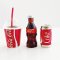 Dollhouse Miniatures Soda Drink Beverage Coca-Cola Coke Bottles Set Collectibles