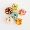 Handcrafted Miniature Donut Set with Sprinkles set of 30 Pcs