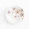 Miniature ceramic plates featuring pastel flower patterns, ideal for dollhouse kitchens, tea sets, or elegant wall decor.