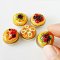 Handcrafted Miniature Fruit Tart Set for Dollhouses