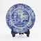 Blue Countryside Willow Ceramic Plate Set 6 Pcs