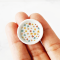 Ceramic Tiny Flower Plate Set 8 Pcs