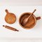 Handcrafted Miniature Teak Wood Kitchen Utensil Set