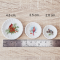 Festive Cardinal Ceramic Plate 1/6 Scale Set 3 Pcs