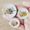 ceramic plates botanic flowers design