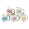 Ceramic Mugs MAMA NEED COFFEE Set 5 Pcs