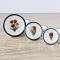 Ceramic Plate Classic Flower Design Set 3 Pcs