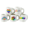 Ceramic Mugs Pride Design Set 5 Pcs