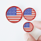 USA Flag Dollhouse Ceramic Plates