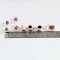 Handcrafted Miniature Ceramic Kitchen Set with Red Roses Design