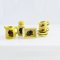 Handcrafted Miniature Ceramic Kitchen Set with Red Roses Design