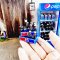 Pepsi Beverage fridge cabinet with bottles Tray Set
