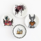 Ceramic Plate Halloween Decor Set 4 Pcs