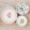 Ceramic Plates Vintage Floral Design Set 3 Pcs