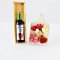 1:12 Scale Miniature Cheese Board and Wine Bottle Set