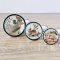 Ceramic Plate Winter Wild Animals Design Set 3Pcs