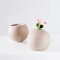 2 Pcs Handcrafted Miniature Ceramic Globe Pot - Home Decor