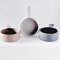 3 Pcs Handcrafted Miniature Ceramic Pan Set - Dollhouse Decor