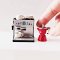 Miniature Coffee Machine and Moka Pot for Dollhouse