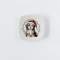 Ceramic Plate Christmas Puppy Set 6Pcs