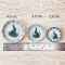 Peacock Ceramic plates Set 3 Pcs