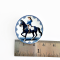 Blue Delft Horse Ceramic Plate Set 4 Pcs