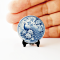 Miniature Blue and White Porcelain Plates with Oriental Designs