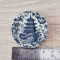 Miniature Blue and White Porcelain Plates Set - 3 Sizes - Asian Motifs