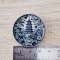 Miniature Blue and White Porcelain Plates Set - 3 Sizes - Asian Motifs