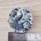 Miniature Blue and White Porcelain Plates with Peacock Design