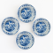 Miniature Blue and White Plates with Classic Chinese Porcelain Designs