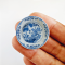 Miniature Blue and White Plates with Classic Chinese Porcelain Designs