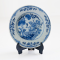 Miniature Blue and White Plates with Classic Chinese Porcelain Designs