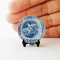 Miniature Blue and White Plates with Classic Chinese Porcelain Designs