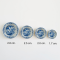 Miniature Blue and White Plates with Classic Chinese Porcelain Designs