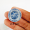 Miniature Blue and White Plates with Classic Chinese Porcelain Designs