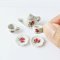 Miniature Porcelain Tea Set with Rose Floral Design